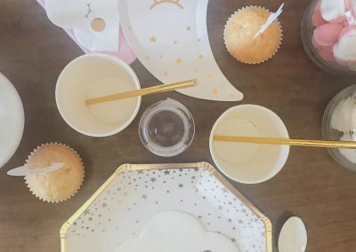 Decoración de fiesta de cumpleaños temática de luna